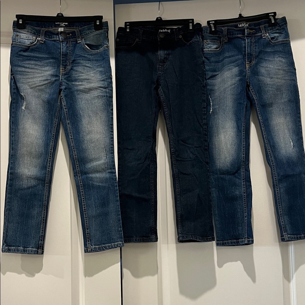 Cat & Jack Kids' Blue and Black Jeans Set